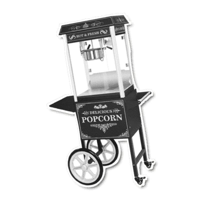 Popcornmaskin - Med tralle